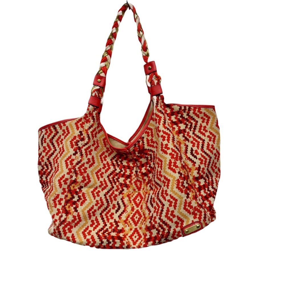 Rafe New York Playa beach bag  XL orange multicolor - great condition 23” wide